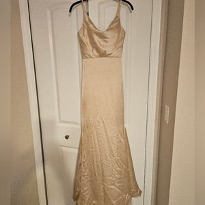 Prom dress size gold